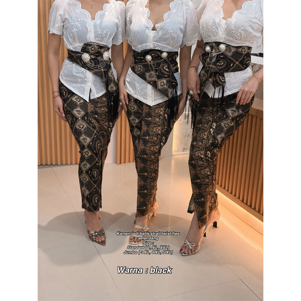 KAMEN JADI BATIK SET SELENDANG L xl xxl jumbo 3xl 4 xl 5xl