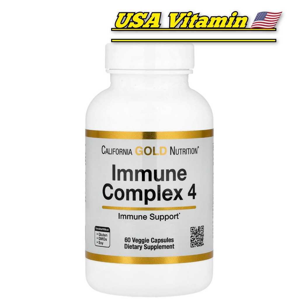 California Gold Nutrition Immune 4 Immune System Support 60 Veggie Capsules