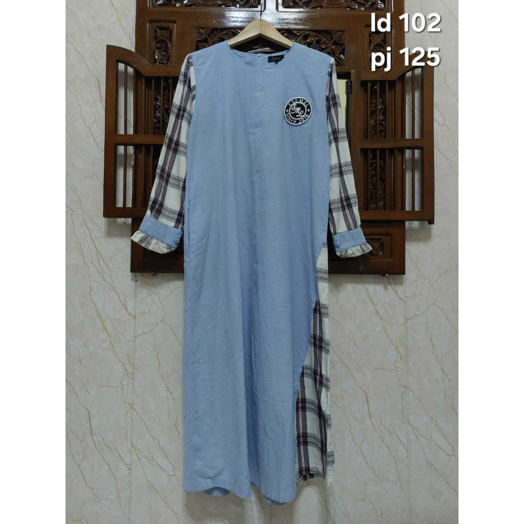 dress/gamis denim soft by Esemel (40+ADM)