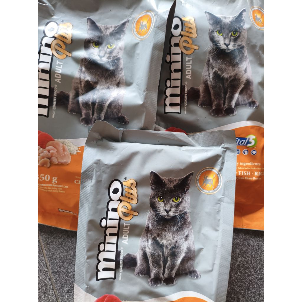 Minino Adult Plus 350 g makanan kucing kering
