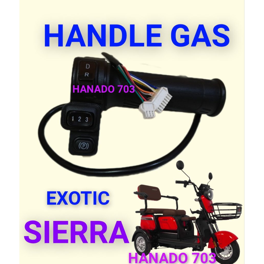 handle gas sepeda listrik roda tiga exotic Sierra throttle gas sepeda listrik roda 3 exotic siera