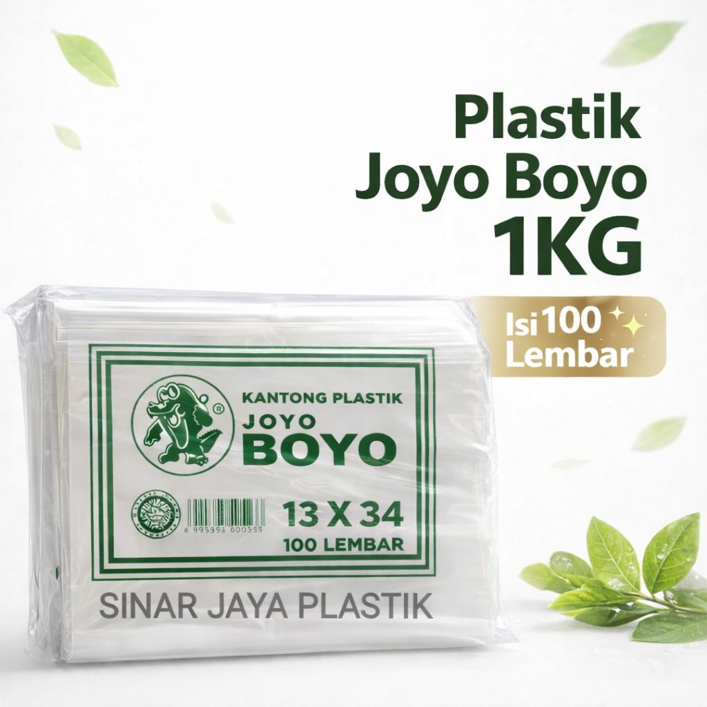 PLASTIK JOYO BOYO 1KG / PLASTIK JOYO BOYO HIJAU 13x34