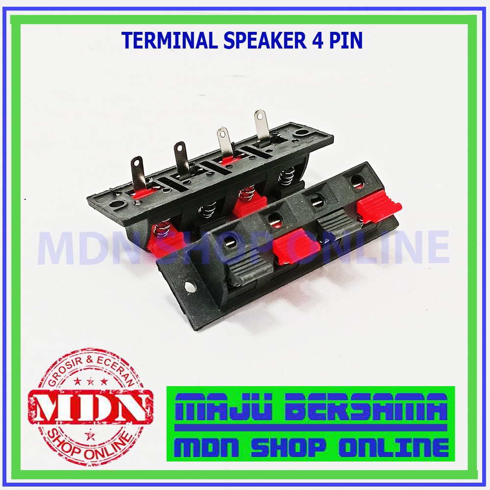 Terminal Speaker 4pin - Konektor Terminal Kabel speaker 4 pin kualitas bagus