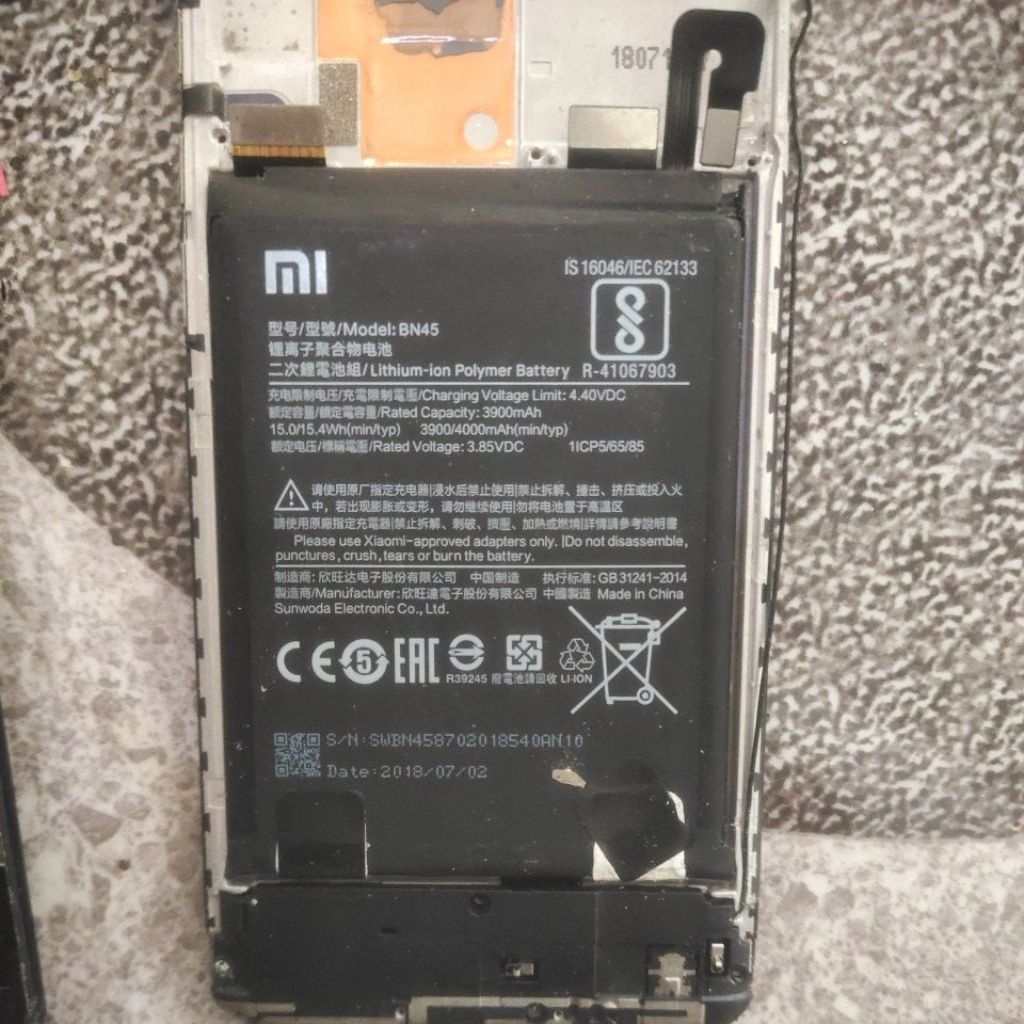 baterai siomi not 5pro not 6 pro original copotan hp