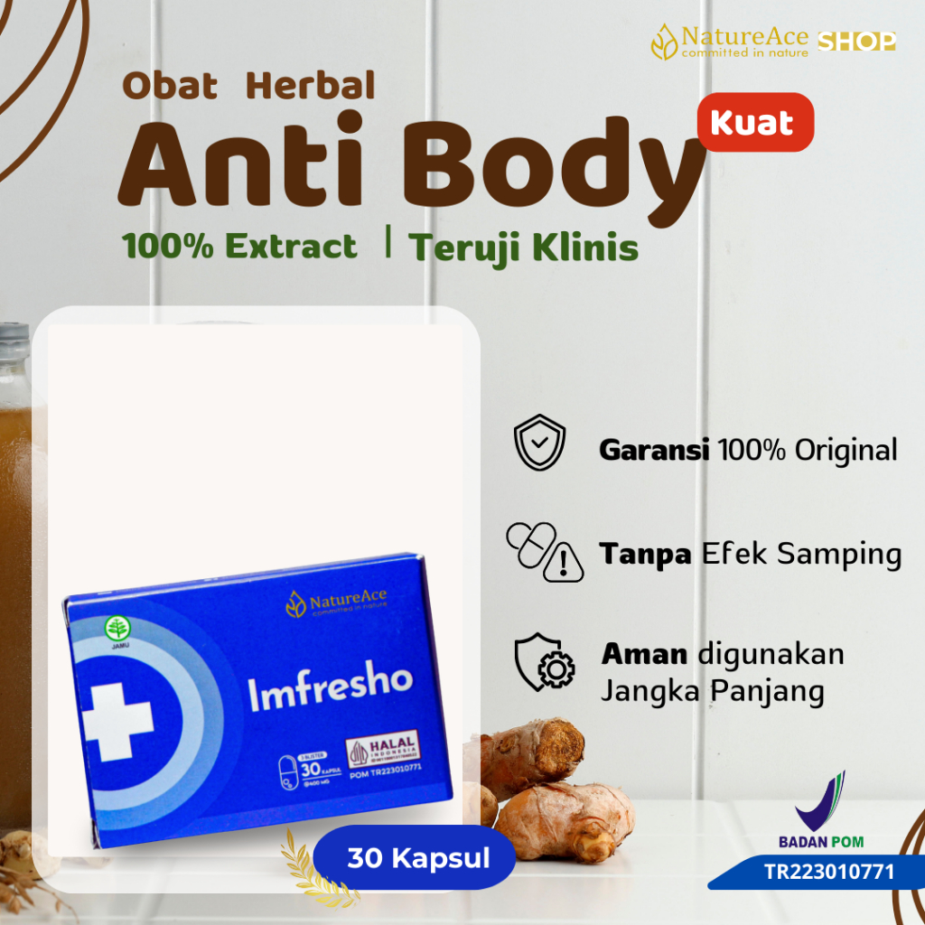 Obat Herbal Anti Body Kuat Metabolisme Tubuh Imfrehso