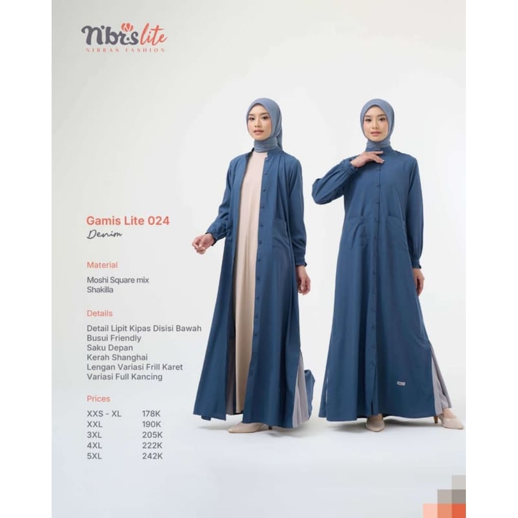 Gamis Sarimbit 2023 Chesa Brown Moslem Dress Motif Busui Friendly by NIBRAS