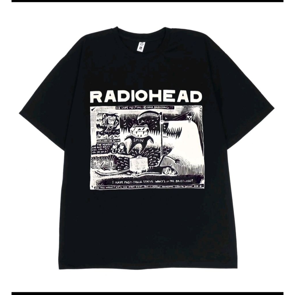 kaos oblong vintage radiohead kaos band
