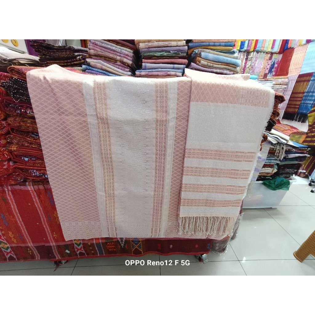 SONGKET TUMTUMAN TTS BENANG KRISTAL TUMPAL SILVER.
