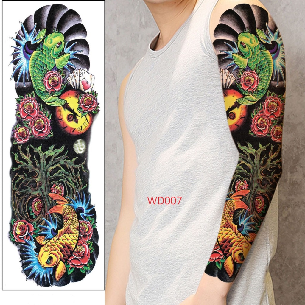Tattoo temporary Full arm / Tato Full Lengan / Tattoo Temporer Seri I