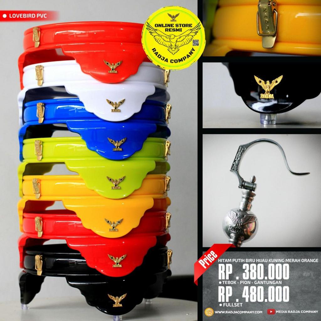 PROMO|NEW|TERBARU TEBOK SANGKAR KANDANG BURUNG LOVEBIRD RADJA PVC