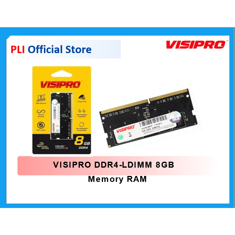 VISIPRO DDR4-LDIMM 8GB Memory RAM - RAM Komputer