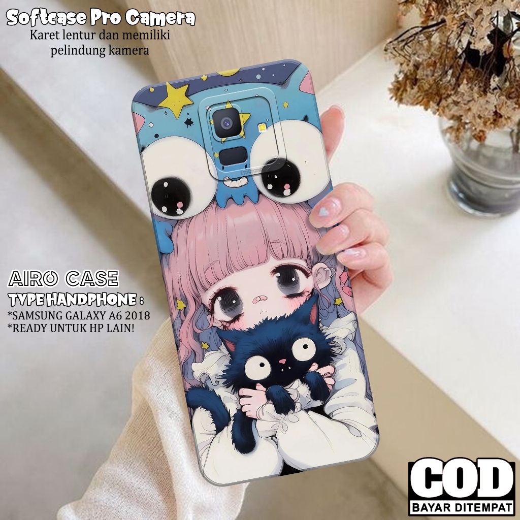 Softcase SAMSUNG GALAXY A6 2018 Terbaru Case SAMSUNG GALAXY A6 2018 Fashion Case KARTUN Casing SAMSU
