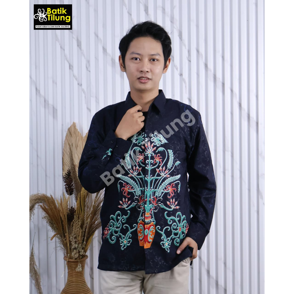 Kemeja Batik Motif Kalteng Dayak