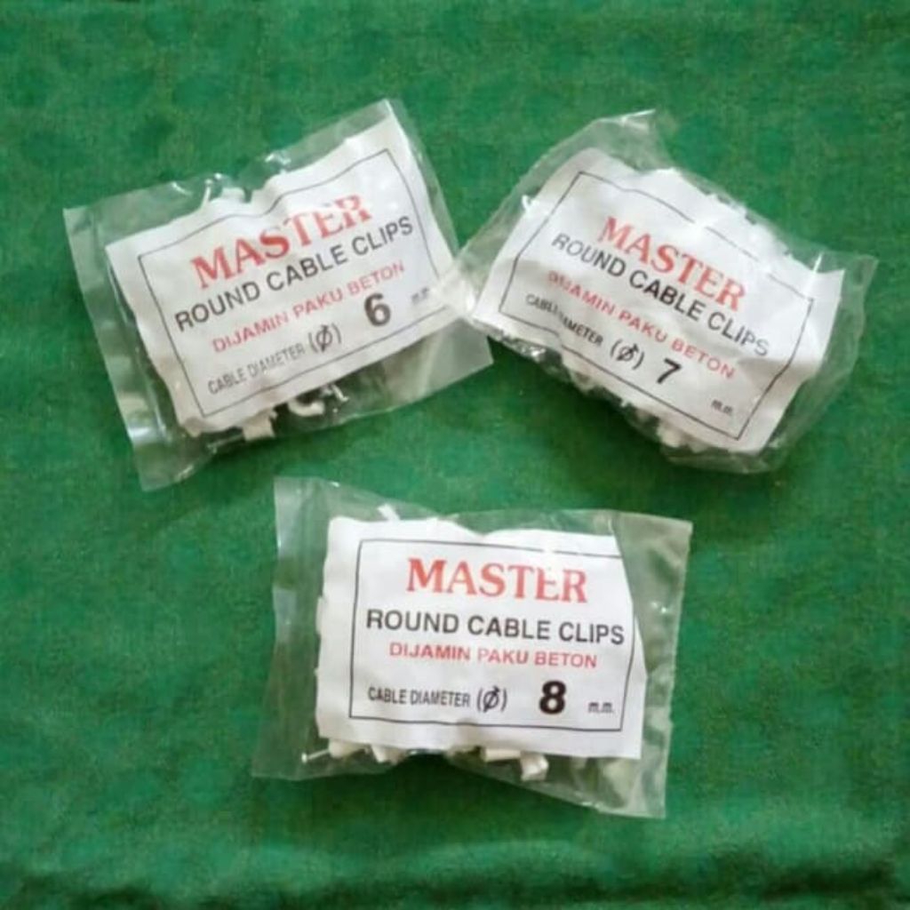 Klem Kabel Listrik / Klem Paku Beton / Klem Kabel Clip