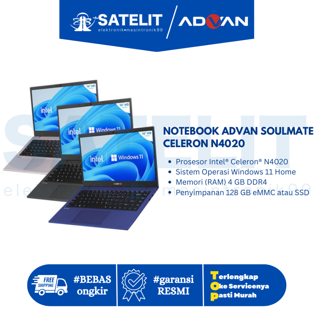 NOTEBOOK ADVAN SOULMATE CELERON N4020