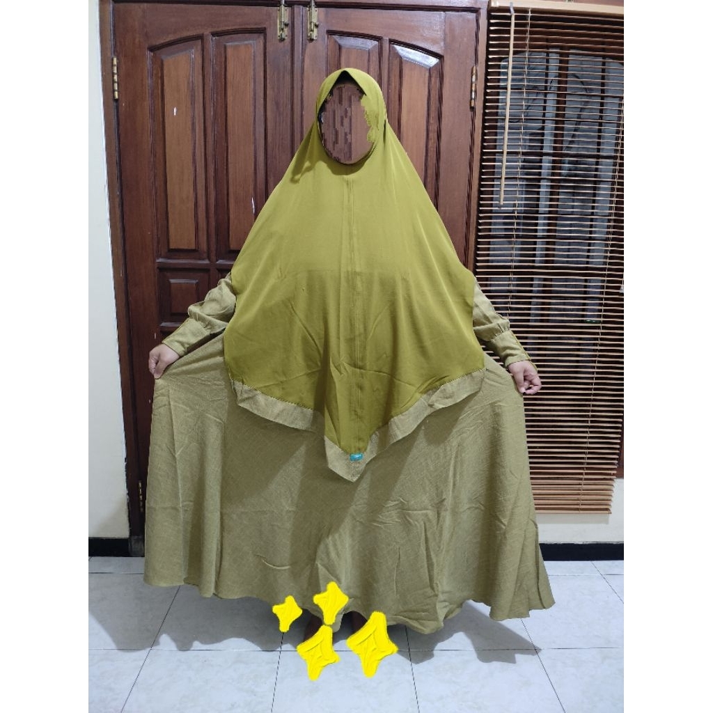 gamis set mahira linenzia