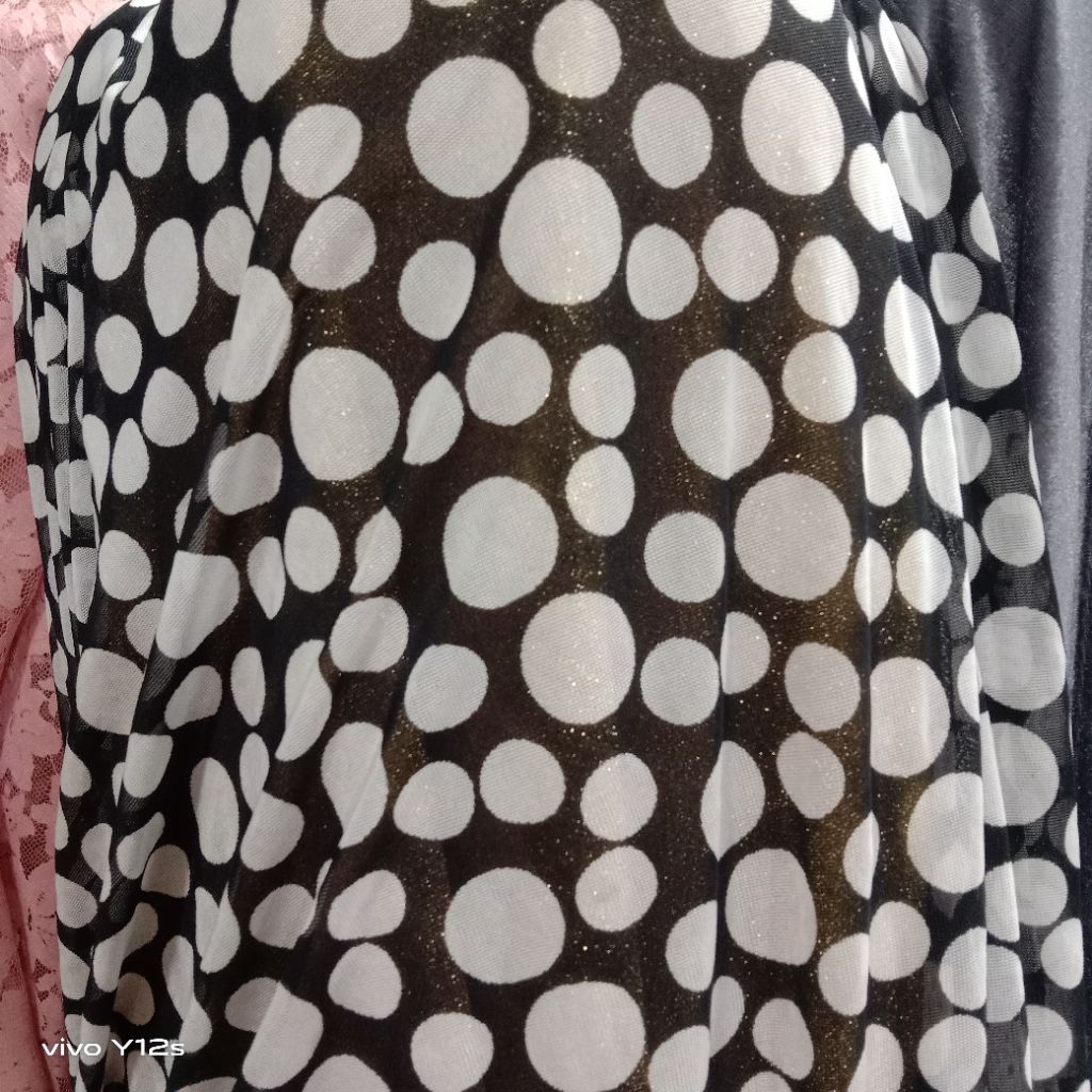 Kain Tile Polkadot / Harga / 0.5m / Kain Tile Polkadot Meteran / Bahan Tile Polkadot / Bahan Tile Po