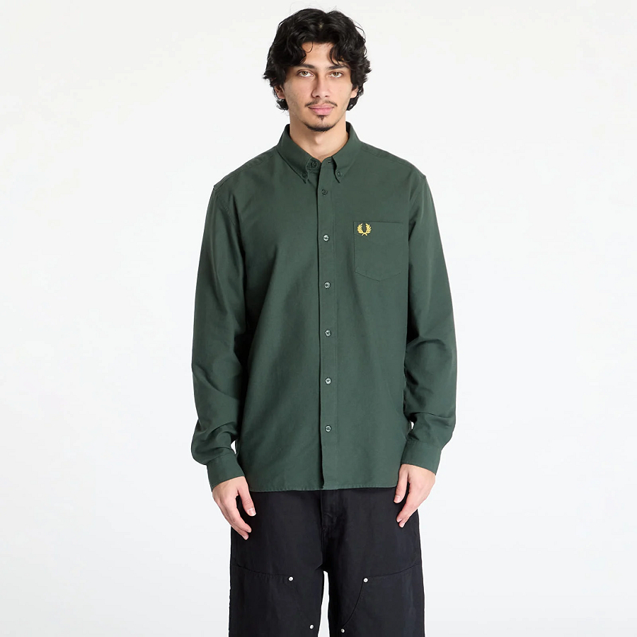 FP FRED PERRY long sleeve SHIRT kemeja panjang pria ORIGINAL