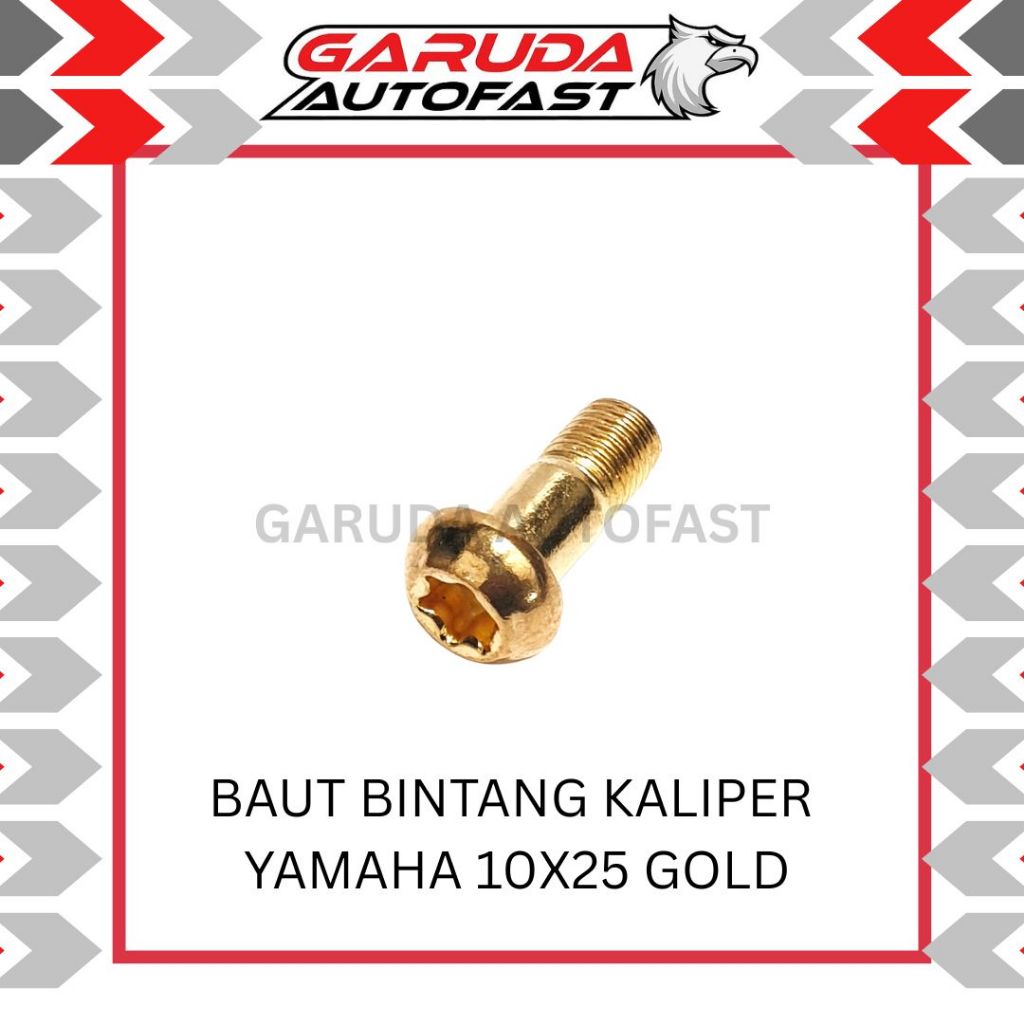 Baut bintang Kaliper Yamaha 10x25 Baut 14 Gold