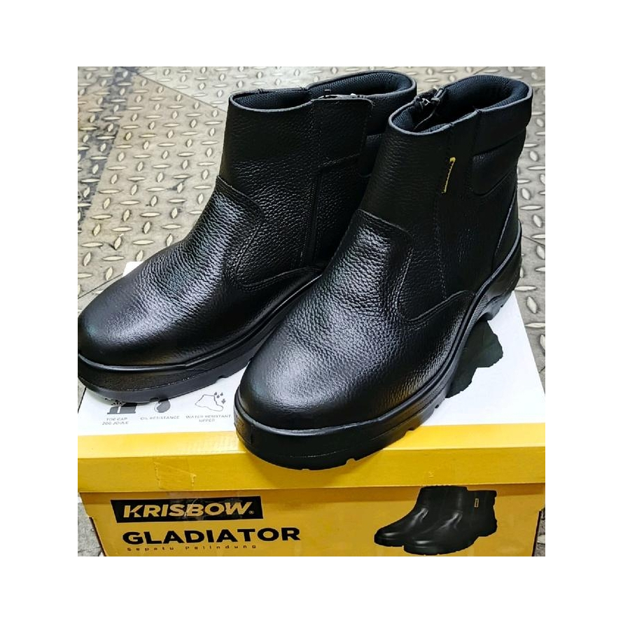 Krisbow Gladiator Sepatu Pengaman Safety Shoes Pengaman Kaki Perlengkapan Industri Peralatan Keamana