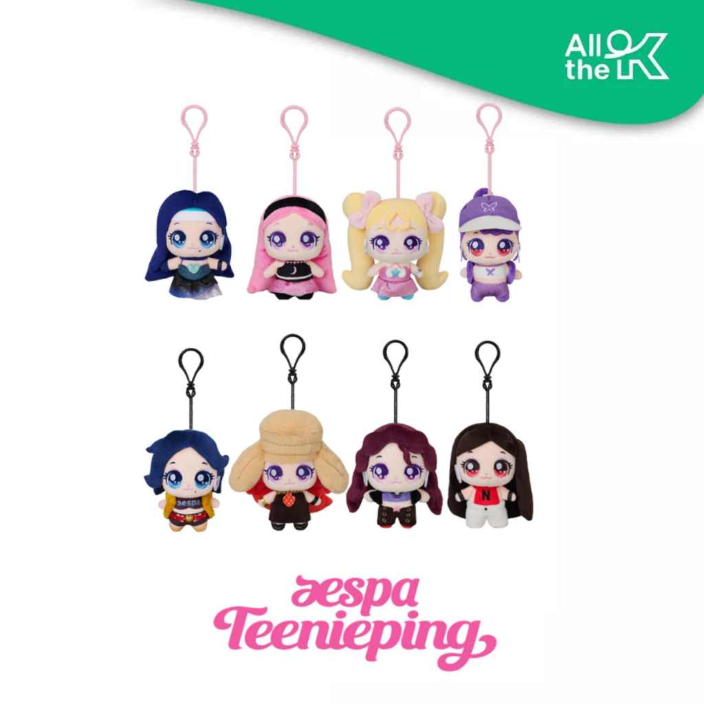 [PRE-ORDER] Aespa - SURPRISE PLUSH KEYRING / Teenieping X aespa OFFICIAL MD