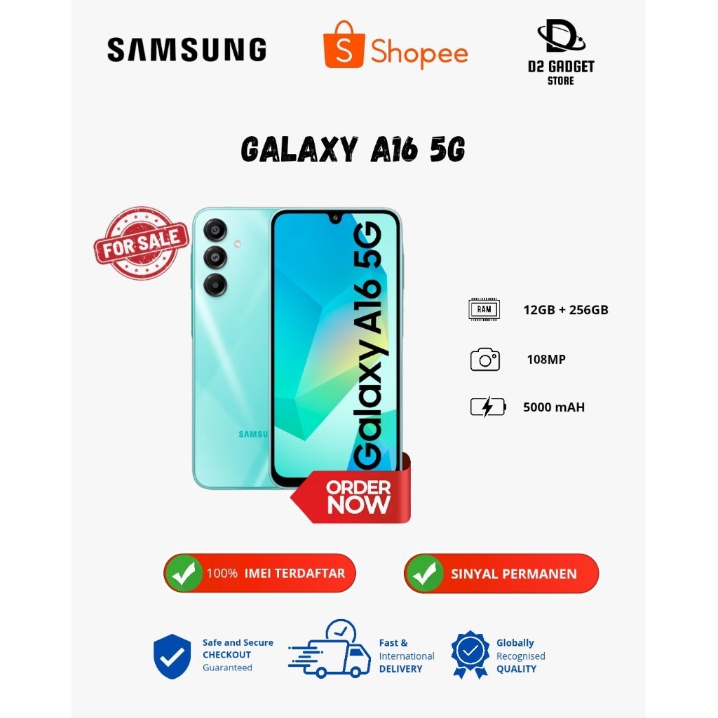 Samsung Galaxy A16 5G Original Second Mulus Garansi Resmi SEIN