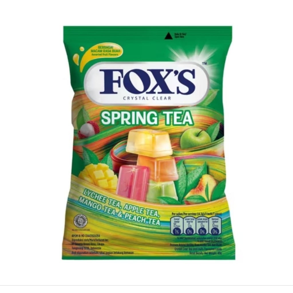 Permen Mint Fox's Rasa Spring tea