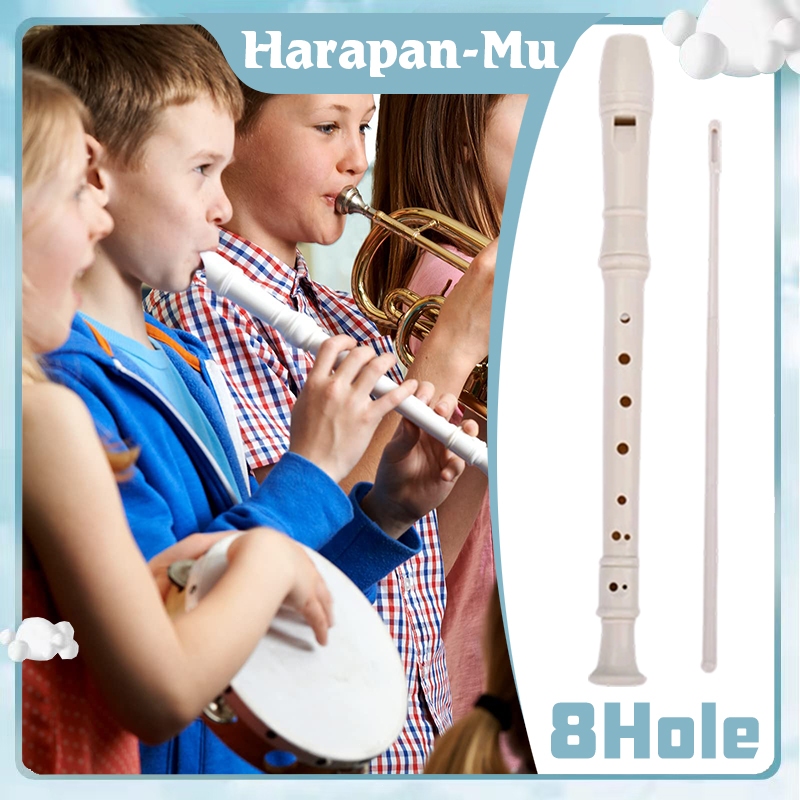8 Lubang Seruling Plastik Kunci G/Seruling Soprano Bahan Abs/ Harpa Untuk Pemula