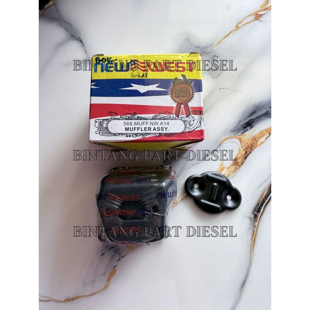 Muffler / knalpot assy 628 new west Mesin Senso Chainsaw New west Original