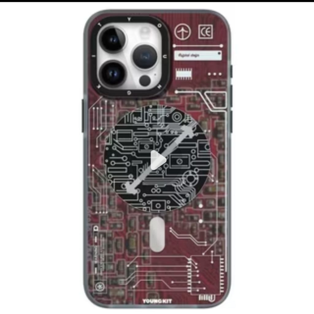 Prelove_ Case iPhone 15_YOUNGKIT_Maroon