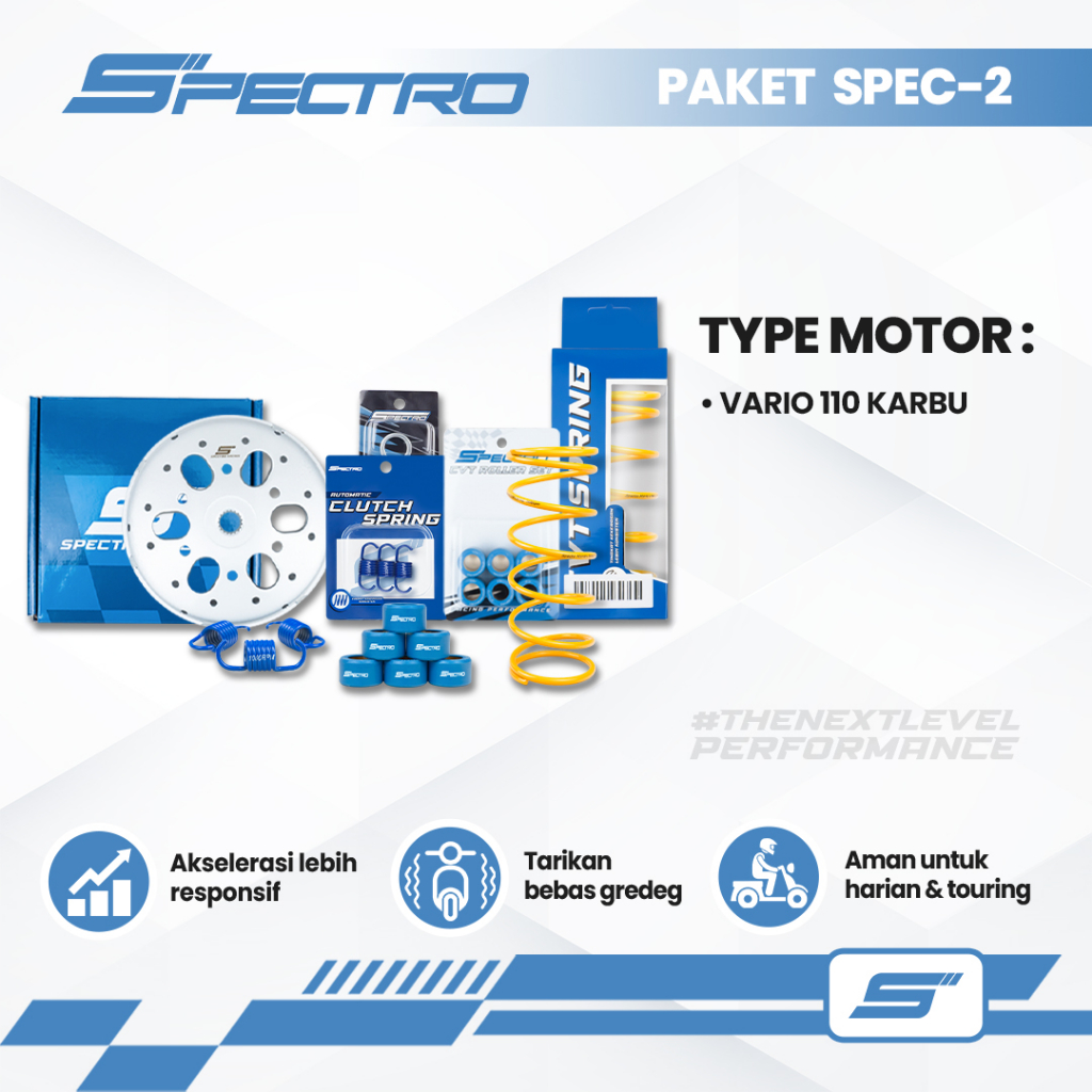 Spectro Paket CVT Spec 2 Vario 110 Karbu Kirian Per CVT Roller Sentri Racing