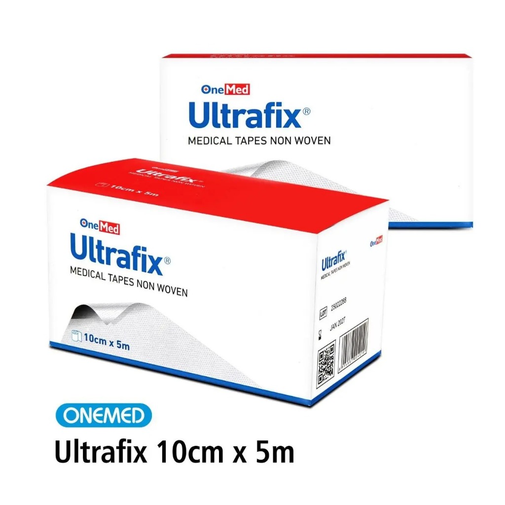Plester Ultrafix OneMed 10cm x 5m Non Woven - Tahan Air, Lembut, Praktis