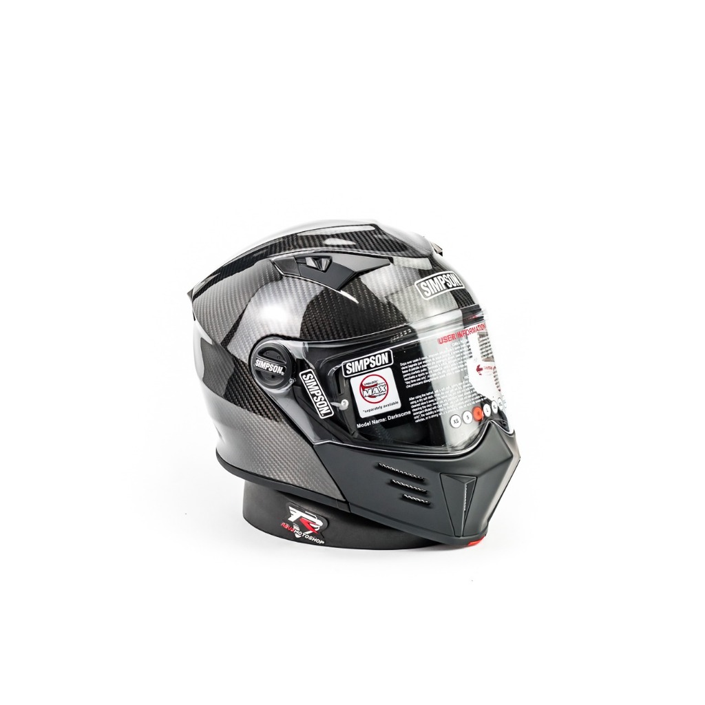 HELM SIMPSON DARKSOME MODULAR CARBON GLOSSY HELMET