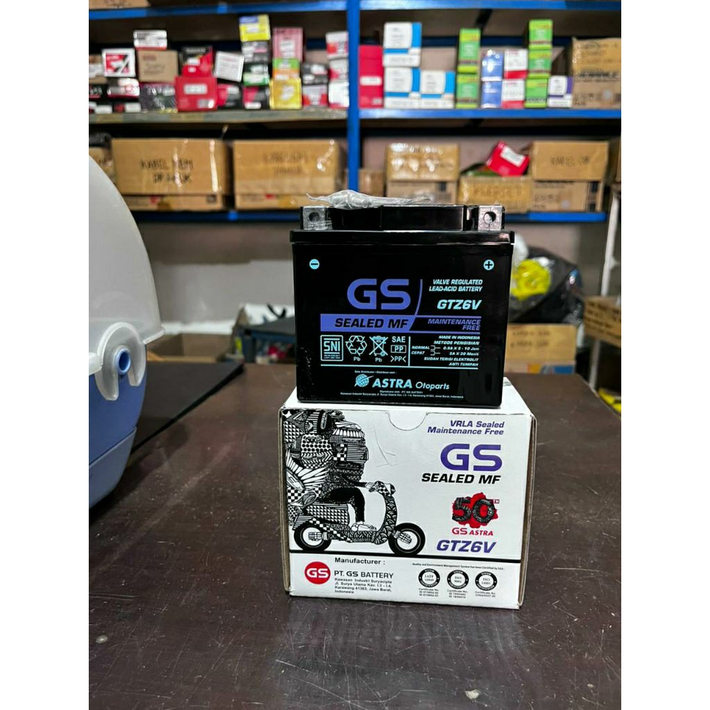Batre GTZ-6V GS/Batrai GTZ6V GS/Aki Kering GTZ6V GS