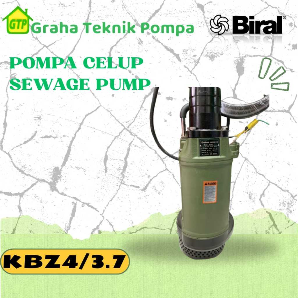 BIRAL KBZ4/3.7 POMPA SEWAGE POMPA SUBMERSIBLE