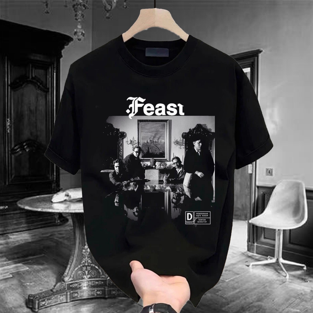 Kaos 24S 200 GSM Feast Membangun Dan Menghancurkan  - Album Musik Feast Membangun Dan Menghancurkan