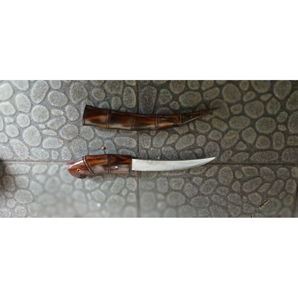 Pisau Tradisional Ukir + Sarung Kayu – Handmade, Elegan & Fungsiona