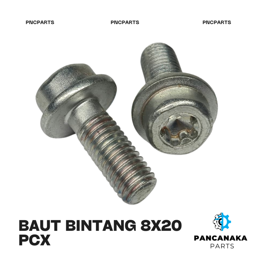BAUT BINTANG KALIPER DEPAN HONDA PCX M8 PANJANG 20 MM/BAUT TORX REM DEPAN HONDA PCX - 1 PCS
