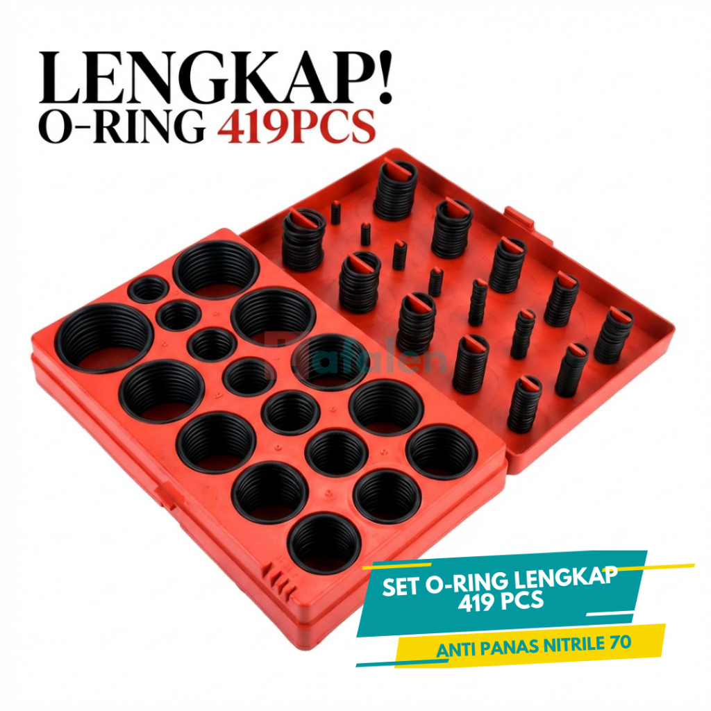 O Ring Seal | Karet O Ring Seal | Set O-Ring 419 Pcs 32 Ukuran Seal Karet Nitrile 70 Lafalen