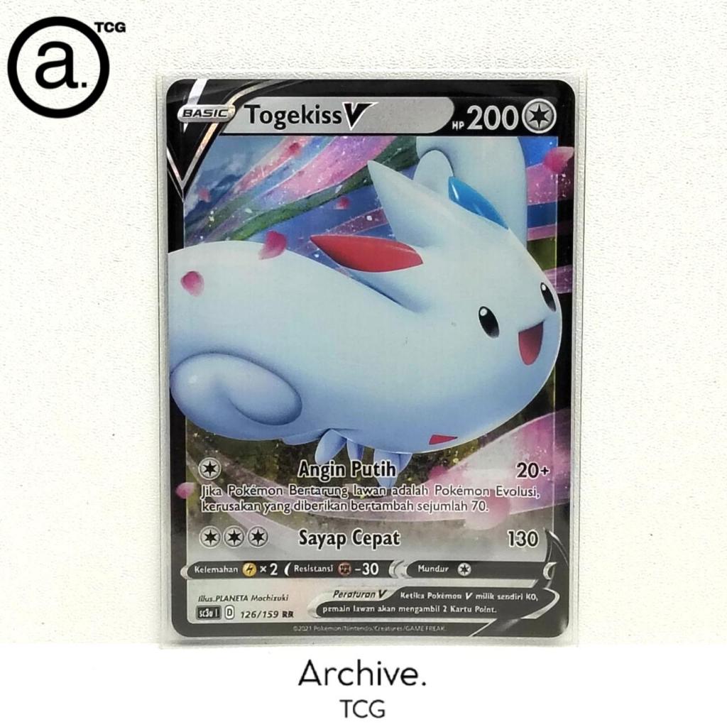 Togekiss V (126/159) Pokemon Indonesia ~ VMAX Berkilau Set A SC3A