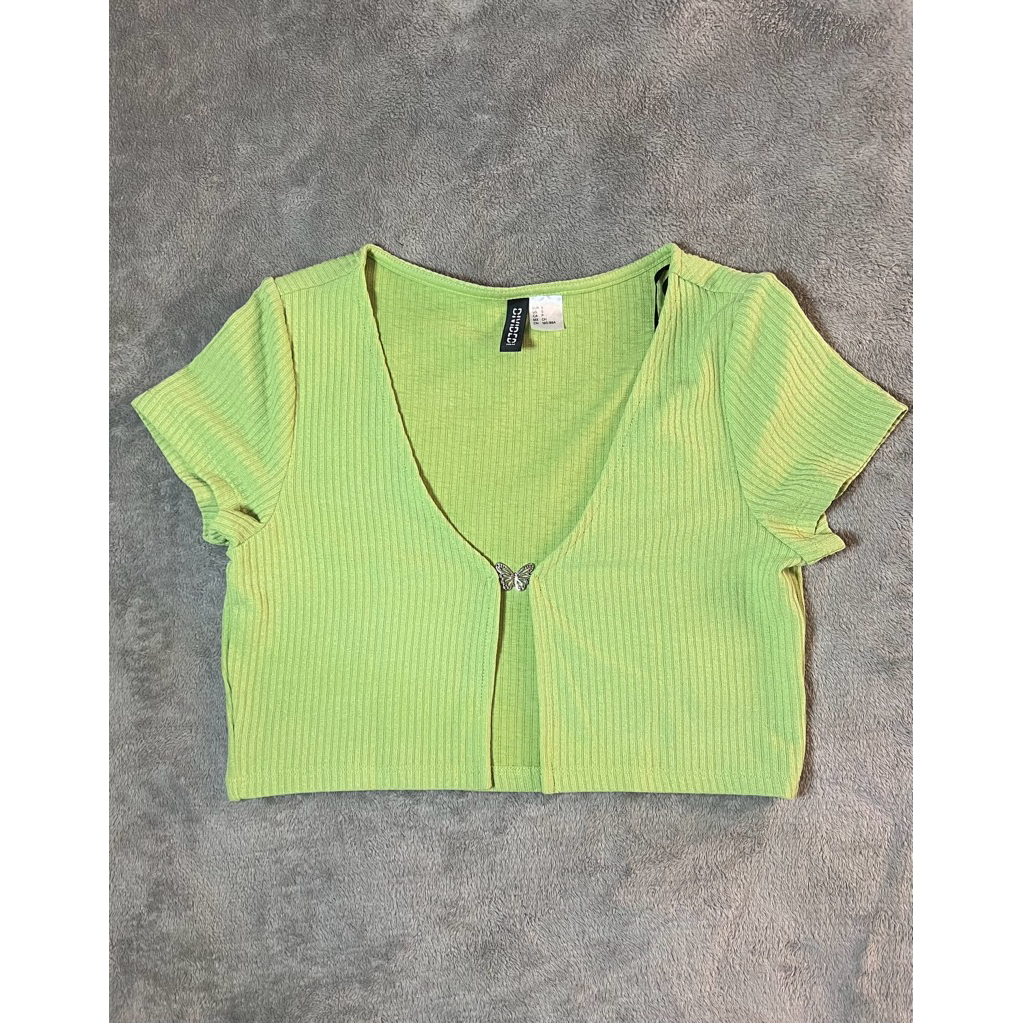 H&M Cardigan outer crop top