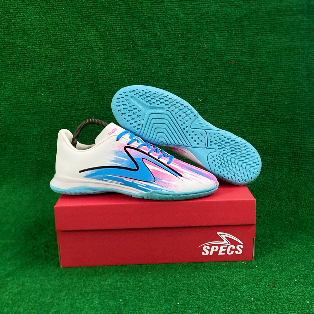 sepatu futsal Lightspeed Reborn meta p biru pink