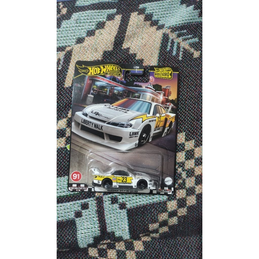 hotwheels premium Nissan Silvia s15 lbwk japan card