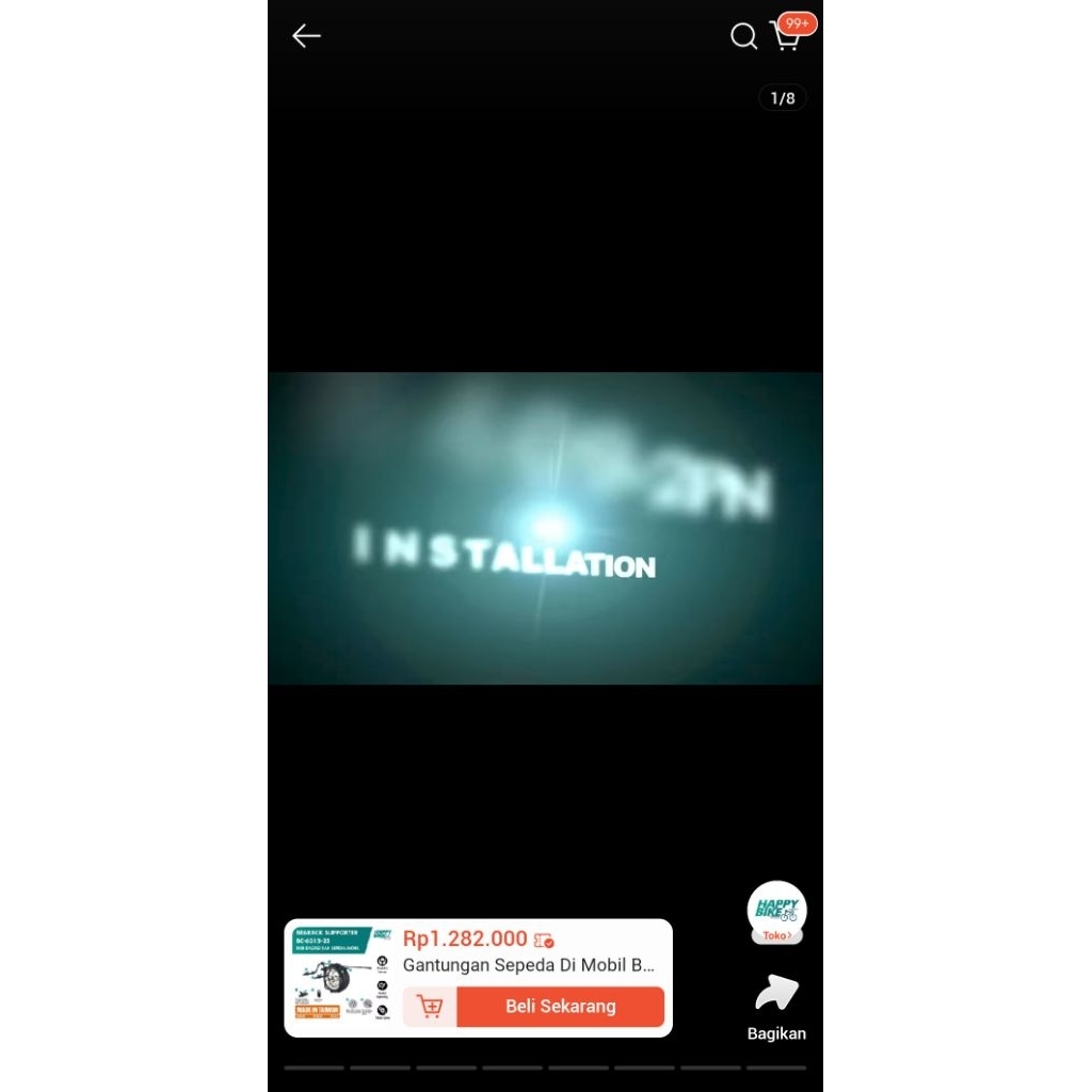 Prelove Bike carrier/Rak loading 3 sepeda merk BNB rack bahan steel kuat