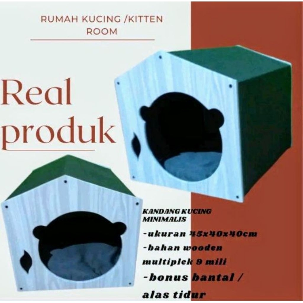 KANDANG KUCING LUCU MURAH