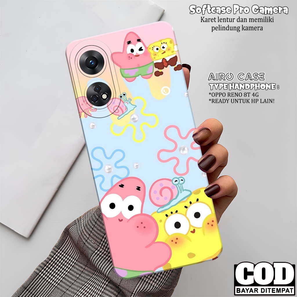Softcase OPPO RENO 8T 4G Terbaru Case OPPO RENO 8T 4G Terbaru Fashion Case KARTUN Casing OPPO RENO 8
