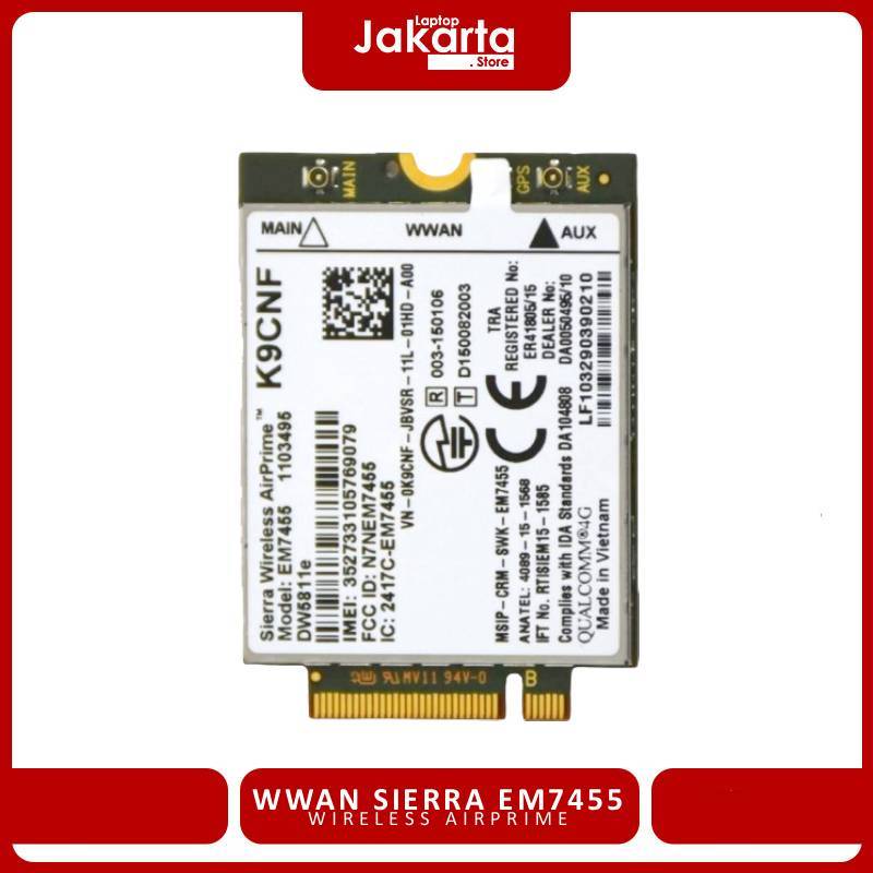 WWAN CARD 4G LTE MODEL EM7455 DW5811E SIERRA WIRELESS