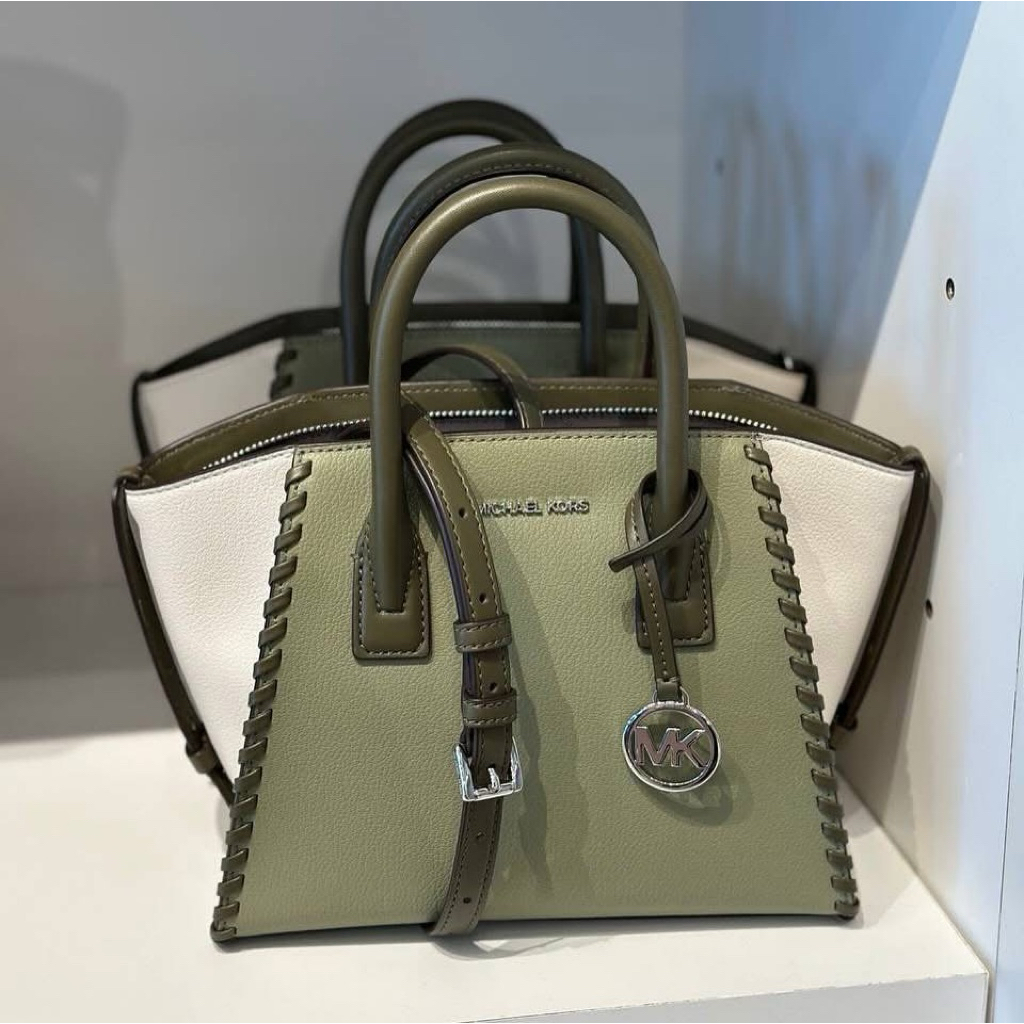 TAS SLEMPANG SLING BAG HAND BAG MK AVRIL SMALL LEATHER SATCHEL BAG