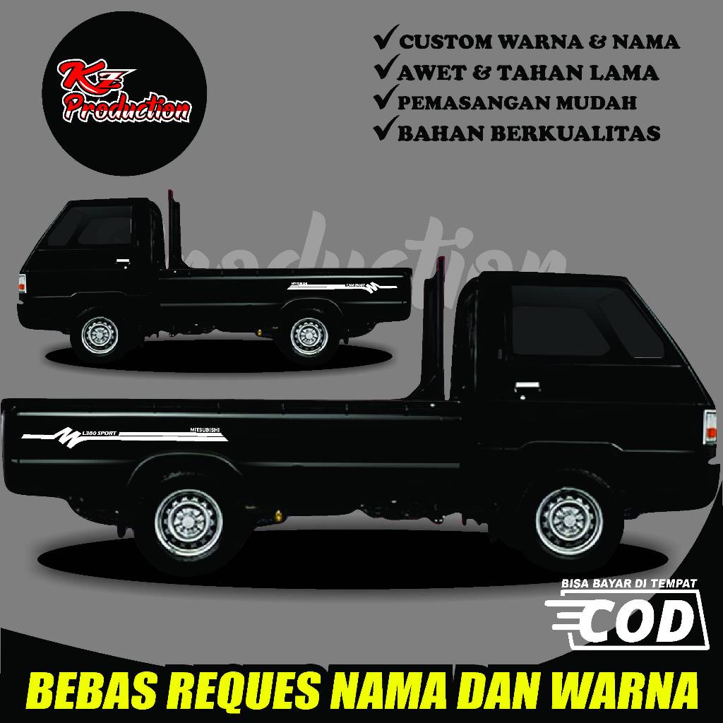 Kz.cutting stiker body l300 simple elegan termurah