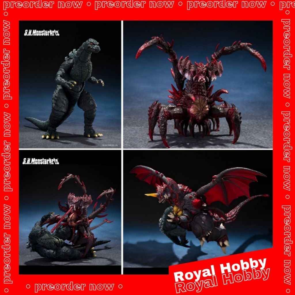 Bandai SHM Godzilla Jr & Destoroyah Evolution